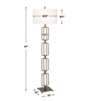 Link - Brushed Gold Floor Lamp