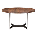 Bent - Round Dining Table - Natural Stain - Moe's Home Collection - Dining Tables - Elite Enclave Home