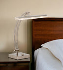 Metal Bankers Lamp - Silver