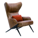 Amos - Leather Accent Chair - Brown - Moe's Home Collection - Accent Chairs - Elite Enclave Home