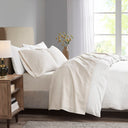 3M Microcell - Twin Long Luxurious Brushed Microfiber Deep Pocket Sheet Set - Ivory