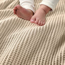 Waffle Weave - Twin Cotton Blanket - Khaki