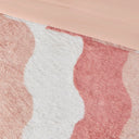 Cassie - Twin Ombre Shaggy Faux Fur Comforter Set - Blush Multi
