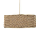 Pinchot - 4 Light Rattan Drum Pendant - Brown - Uttermost - Pendant Lighting- Elite Enclave Home