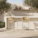 Zola - Outdoor Bar Stool - Natural - Moe's Home Collection - Bar Height (28" - 30") - Elite Enclave Home