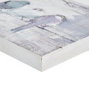 Perched Birds - Hand Painted Plank - White / Gray - Madison Park - Canvas Art - Elite Enclave Home