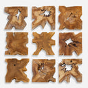 Talia - Wood Wall Decor (Set of 9) - Light Brown - Uttermost - Wall Decor- Elite Enclave Home
