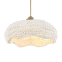 Biddeford - 5 Light Beaded Pendant - White - Uttermost - Pendant Lighting- Elite Enclave Home