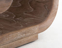 White Balam - Wooden Bench With Fabric Cushioned Seat - Ivory White