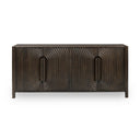 Colson - Mango Wood 4 Door Cabinet - Coffee Brown