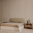 Joan - King Storage Bed - Cream - Moe's Home Collection - Storage Beds - Elite Enclave Home
