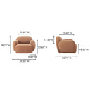 Hazel - Lounge Chair - Light Brown - Moe's Home Collection - Arm Chairs - Elite Enclave Home