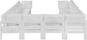 Nizuc - Outdoor Patio 10 Piece Modular Sectional With White Frame - Meridian Furniture - Stationary Sectionals- Elite Enclave Home