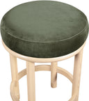 Monette - Counter Stool With Natural Base - Meridian Furniture - Counter Height (24" - 27") - Elite Enclave Home