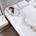 Memory Foam Knee Pillow - White - Sleep Philosophy - Bed Pillows - Elite Enclave Home