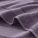 Turkish - 6 Piece Bath Towel Set - Purple - Madison Park Signature - Towel Sets - Elite Enclave Home