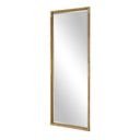 Kampar - Full Length Rattan Tall Mirror - Gold / Woodtone - Uttermost - Accent Mirrors - Elite Enclave Home