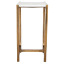 Affinity - White Marble Accent Table