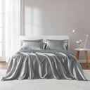 Satin - Wrinkle-Free Luxurious 6-Piece Sheet Set - Gray