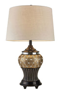 Glitzy Bejeweled Table Lamp - Gold