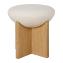 Lainie - Minimalist Accent Stool - White / Light Brown - Uttermost - Accent Stools- Elite Enclave Home