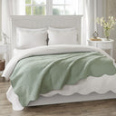 Tuscany - Oversized Quilted Throw - Seafoam - Madison Park - Throws - Elite Enclave Home