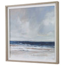 Distant Land - Framed Print - Blue