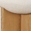Lainie - Minimalist Accent Stool - White / Light Brown - Uttermost - Accent Stools- Elite Enclave Home