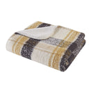 Bloomington - Faux Mohair to Sherpa Throw - Tan - Woolrich - Throws - Elite Enclave Home