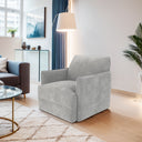 Carly - Swivel Chair - Light Gray