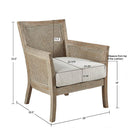 Diedra - Accent Chair - Cream / Reclaimed Natural - Madison Park - Accent Chairs - Elite Enclave Home