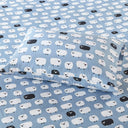 Flannel - King Sheet Set - Blue Sheep