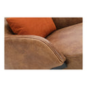 Amos - Leather Accent Chair - Brown - Moe's Home Collection - Accent Chairs - Elite Enclave Home