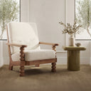 Ingrid - Accent Chair - Off White / Light Brown - Moe's Home Collection - Accent Chairs - Elite Enclave Home
