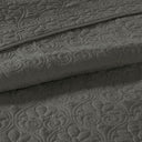 Quebec - Reversible Bedspread Set - Dark Gray