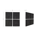 Alva - Wall Sculpture (Set of 4) - Black - Moe's Home Collection - Wall Decor - Elite Enclave Home