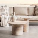 Sana - Outdoor Round Accent Table - Beige - Classic Home - Accent Tables- Elite Enclave Home