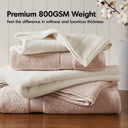 800GSM - 8 Piece Antimicrobial Towel Set - Blush - Madison Park Signature - Towel Sets - Elite Enclave Home