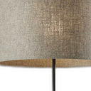 Traditional Shaped Floor Lamp With Beige Drum Shade - Black / Beige - HomeRoots - Floor Lamps - Elite Enclave Home