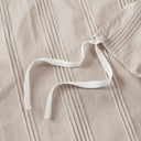 Logan - Twin/Twin Long Striped Duvet Set - Neutral