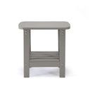 Plastic Outdoor Side Table - Light Gray