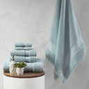 Splendor - 6 Piece Towel Set - Blue - Madison Park Signature - Towel Sets - Elite Enclave Home