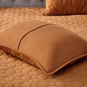 Harper - 3 Piece Velvet Quilt Set - Rust