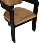 Sacha - Velvet Dining Chair With Black Base (Set of 2) - Meridian Furniture - Chair Sets - Elite Enclave Home