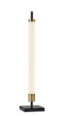 Marble Metal Standard Table Lamp - Black