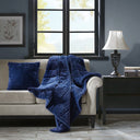 Parker - Throw - Navy - Madison Park - Throws - Elite Enclave Home