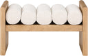 Waverly - Bench With Natural Frame - Meridian Furniture - Upholstered Benches - Elite Enclave Home