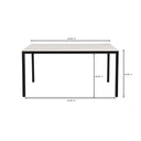 Parson - Small Marble Dining Table - Black - Moe's Home Collection - Dining Tables - Elite Enclave Home