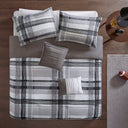 Rudy - Twin Plaid Comforter Set - Black