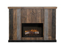 Loft Brown - Matel Fireplace - Dark Gray